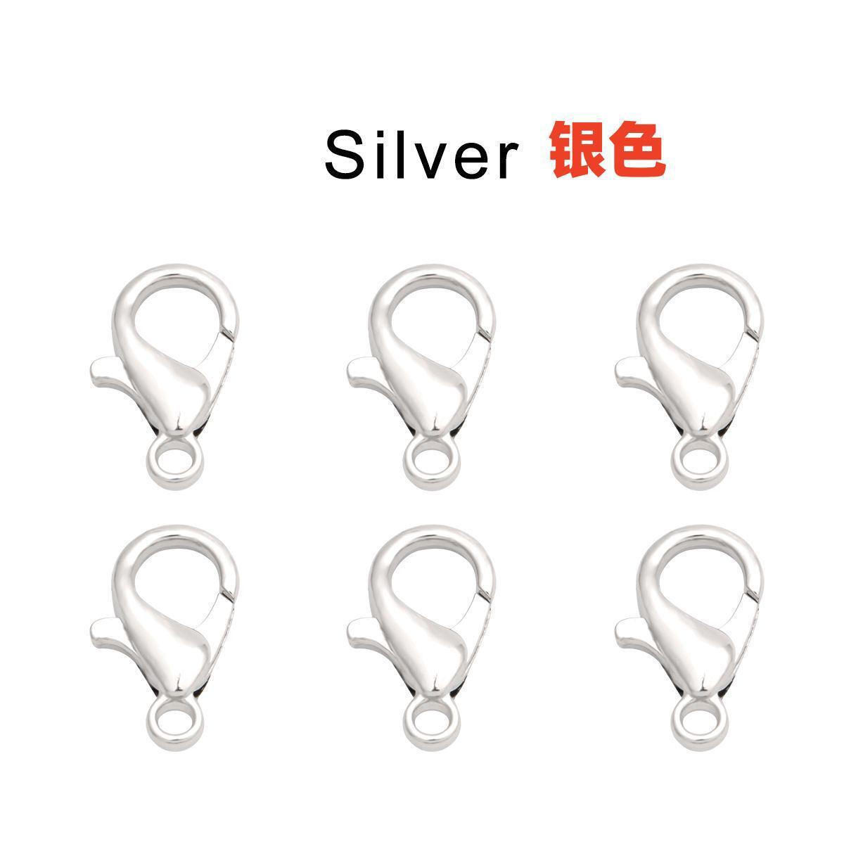 10mm/12mm强保色龙虾扣金银色KC金白K色混装diy合金配件材料批发 Application Scenario