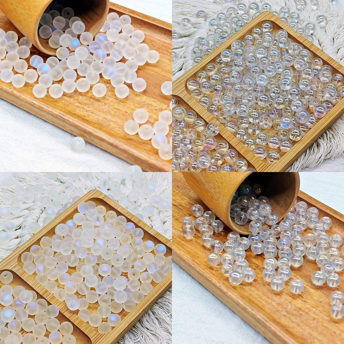 New 10mm electroplated AB colored jade broken bead bracelet, DIY handcrafted bead accessories, wholesale of glass and glass beads Application Scenario