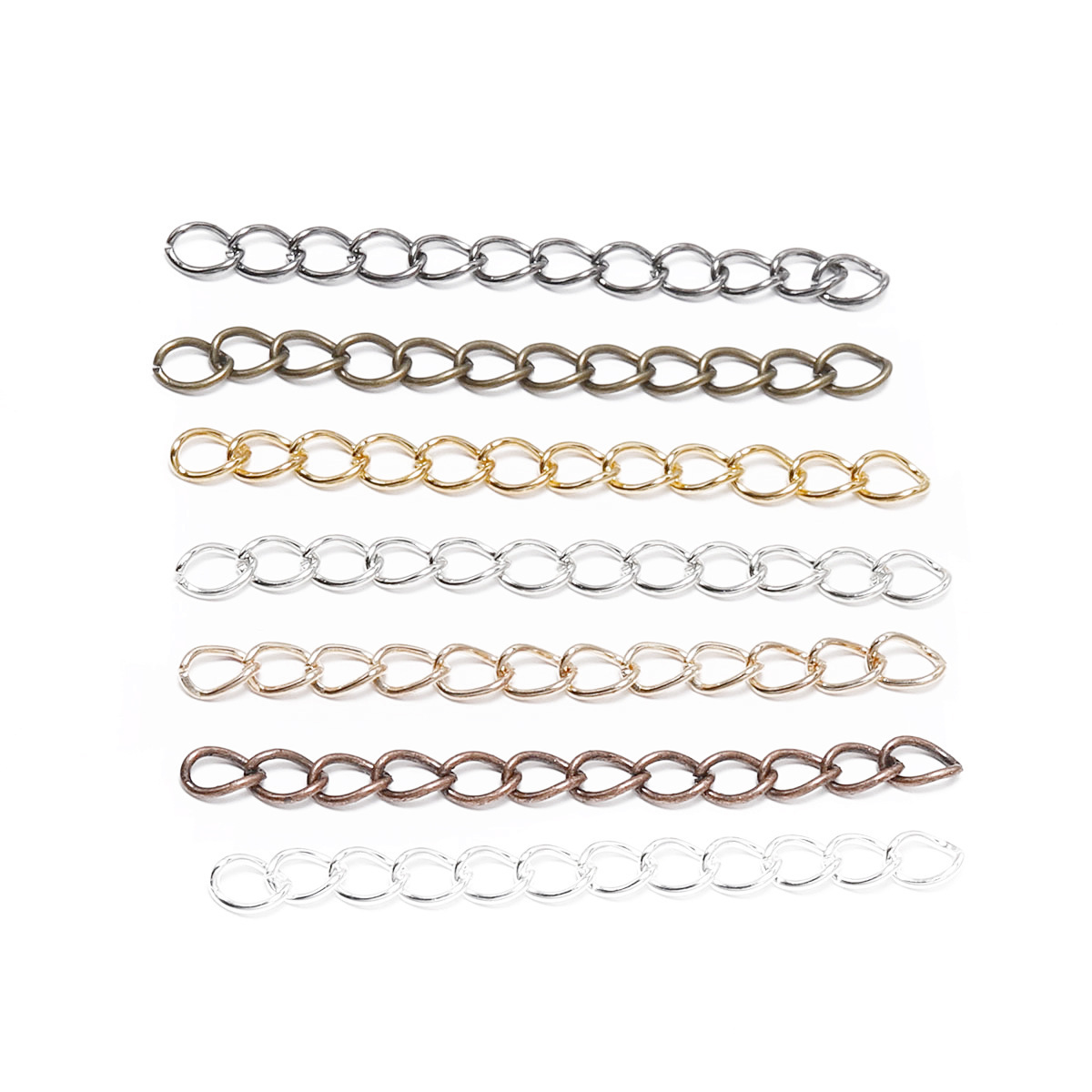 Necklaces, bracelets, earrings, extension chains, tail chains, extended chains, adjustable chains, diy jewelry, accessories, wholesale materials Item Picture