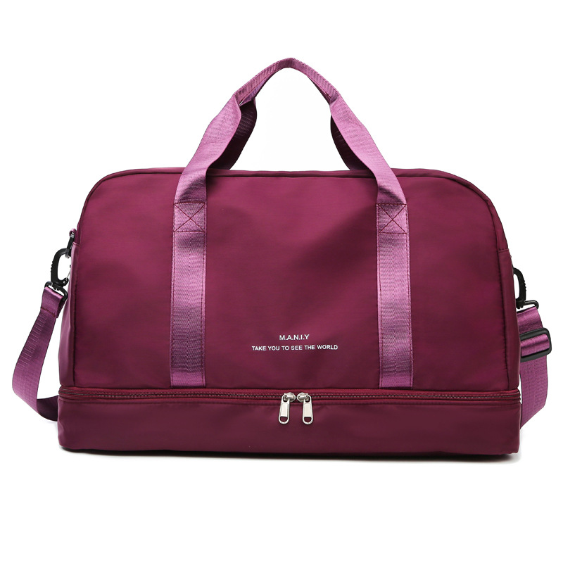 Custom-made large-capacity travel bags with printed logos, hand-held crossbody fitness bags, dry and wet separation swimming storage bags undefined