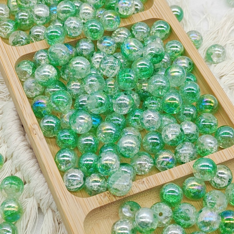New 10mm electroplated AB colored jade broken bead bracelet, DIY handcrafted bead accessories, wholesale of glass and glass beads undefined