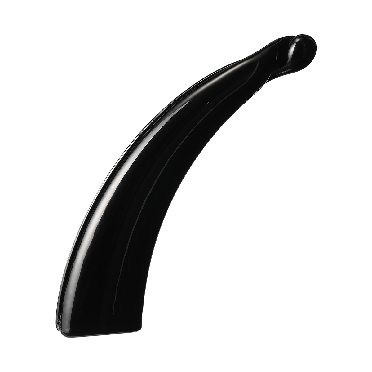 Moon-shaped PC material bright black banana clip vertical clip Korean version 11cm large ponytail clip DIY accessory Item Picture
