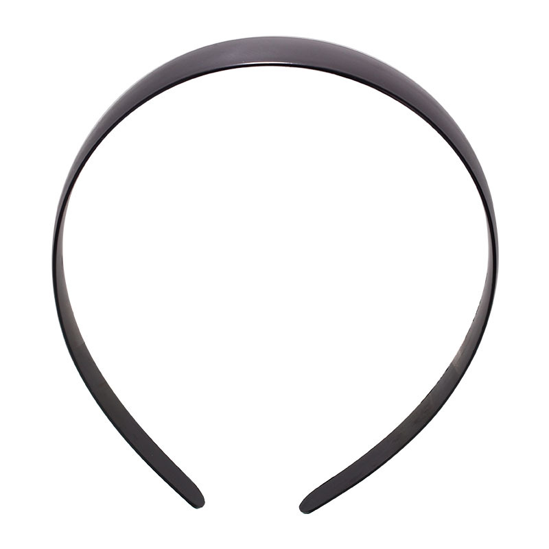 Simple handcrafted jewelry accessories: 2.0CM plastic rough hair band, bow back headband, DIY smooth 37 black and white headband Item Picture