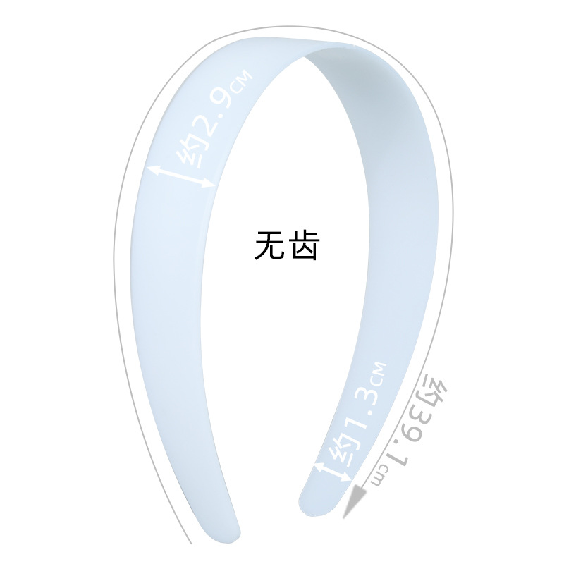 diy hair band material, handcrafted plastic, straightened and unbroken headband, personalized Japanese and Korean white accessories, no anti-slip teeth details Picture