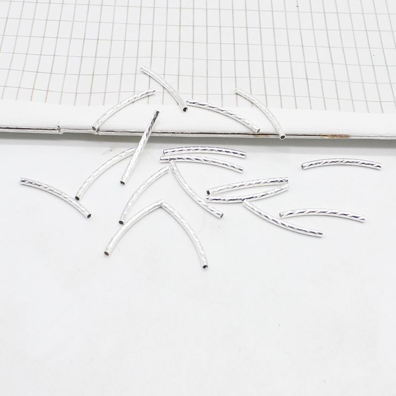 Wholesale of diy bracelet, necklace and jewelry accessories with copper electroplated gold color retention elbow, cut surface and threaded twist connection pipe Specification image