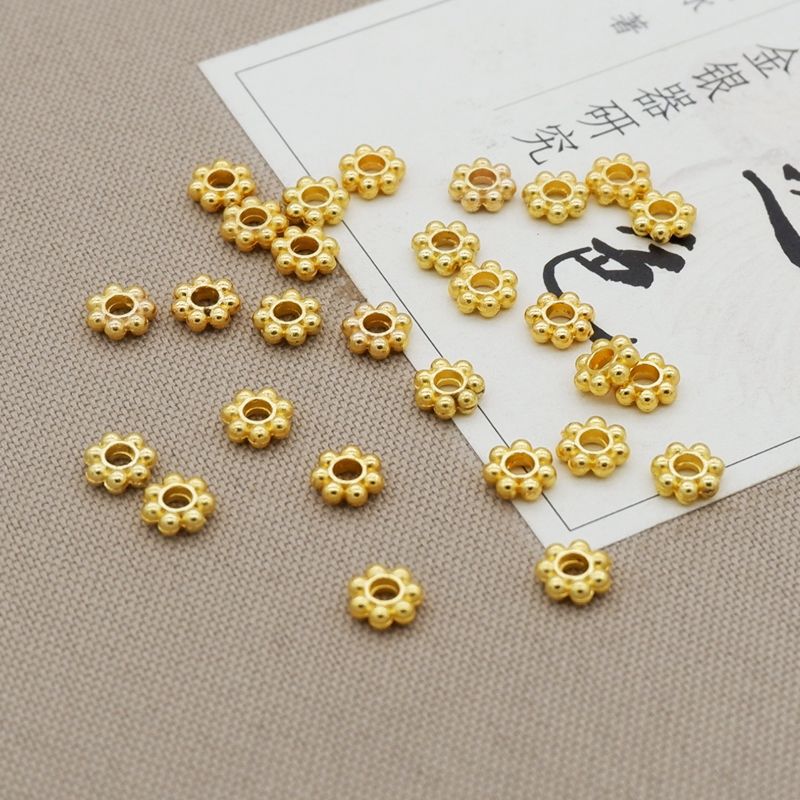 4mm/6mm snowflake spacer, flower stand, petal diy handmade jewelry accessories, bracelet, necklace, beaded and loose beaded materials undefined