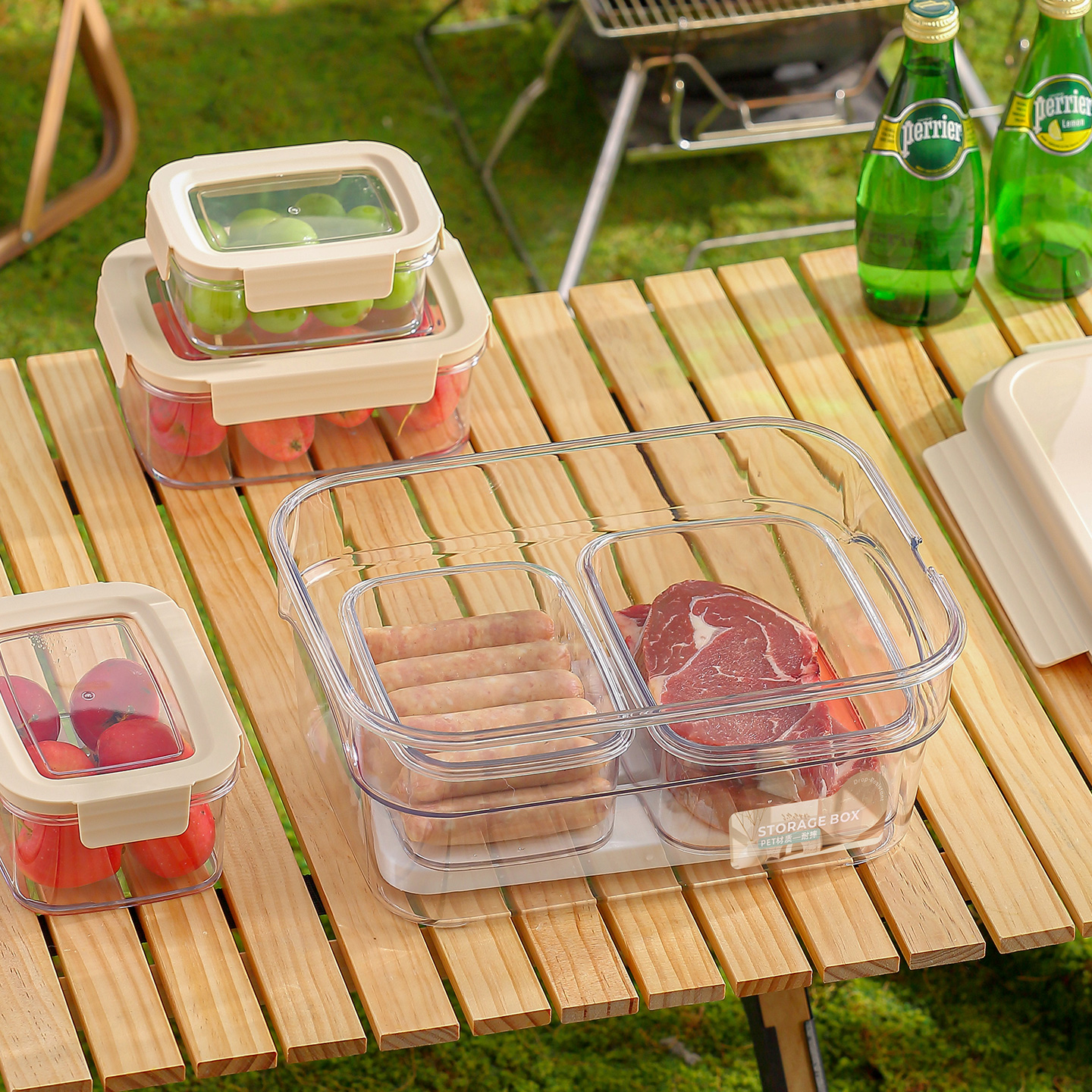 【CL】25Q4#8549-8550-8552-8556 Berna Portable Sealed Storage Box Green/Khaki Clear details Picture