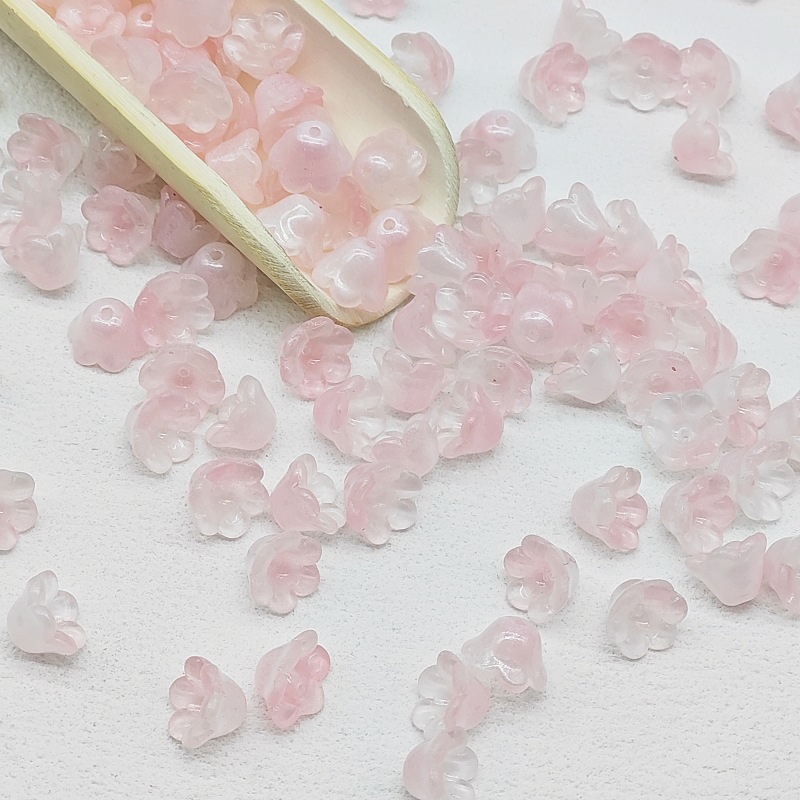 7x12mm glass beads, lily of the valley scattered beads, campanula flower buds, bell flower, diy jewelry, hairpin, beading material undefined