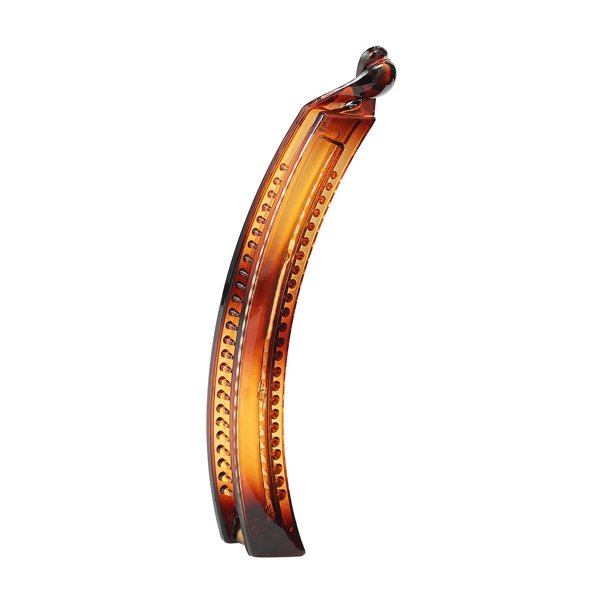 Large moon-shaped twist clip 12.5cm, all-plastic vertical clip, unbreakable, handmade DIY hair accessory material Item Picture