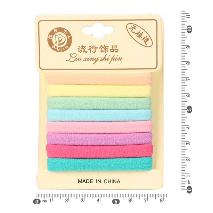 New Korean-style hair accessories and headwear sources, 8-piece clip hair bands, factory direct sales, seamless towel bands Specification image
