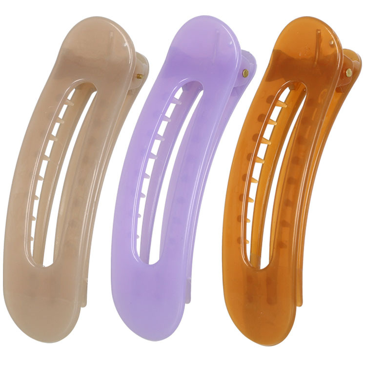 Wholesale of the popular large 11CM plastic duckbill clip for women's pointed-mouth hairpins in summer from the manufacturer Application Scenario