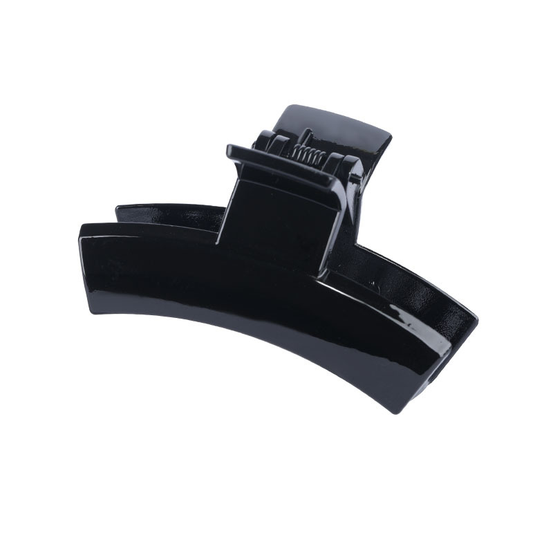 Korean version 7cm black mini clip, 7cm one-line bangs hair clip, DIY hair grip, simple clip hair accessory Item Picture