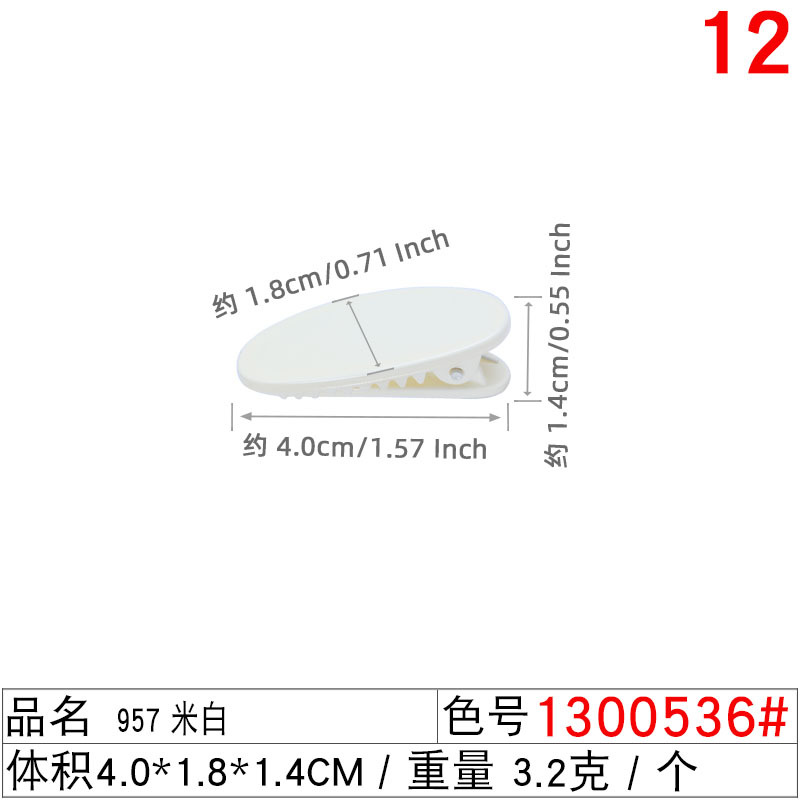 diy accessory: Oval duckbill clip, transparent candy-colored hair clip, cream glue material, handcrafted hair accessory undefined