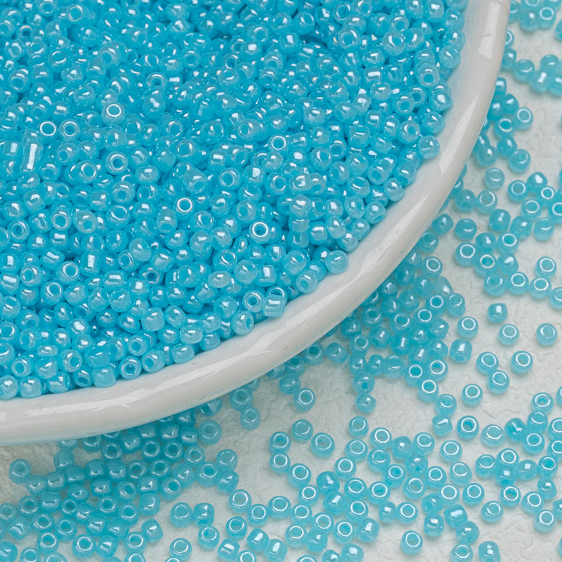 3mm colored candy, glass, rice beads, cream beads, diy handmade materials, loose beads, bracelet, necklace, small accessories, beading undefined