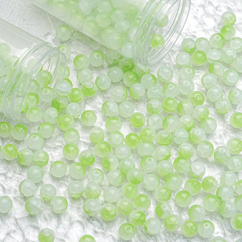 10mm transparent jade-broken glass beads, new summer 2024 ice-cracked string beads, DIY handcrafted bracelet, necklace, loose beads Specification image