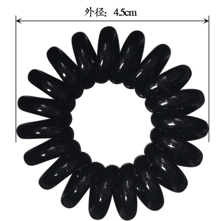 Korean large-sized phone ring, hair band, hair tie, telephone line, rubber band, hair accessory, hair updo, small accessory Application Scenario