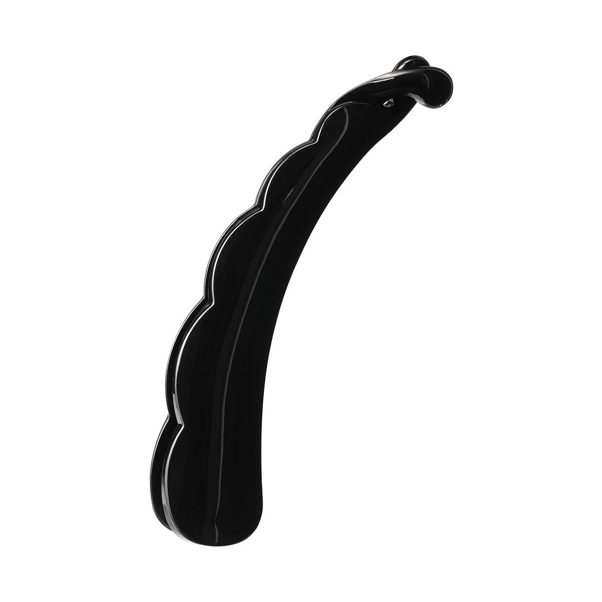 Large 12.5cm banana clip, black, simple and retro, high-end twist clip, back of the head, headpiece, hair clamp, factory approval Item Picture