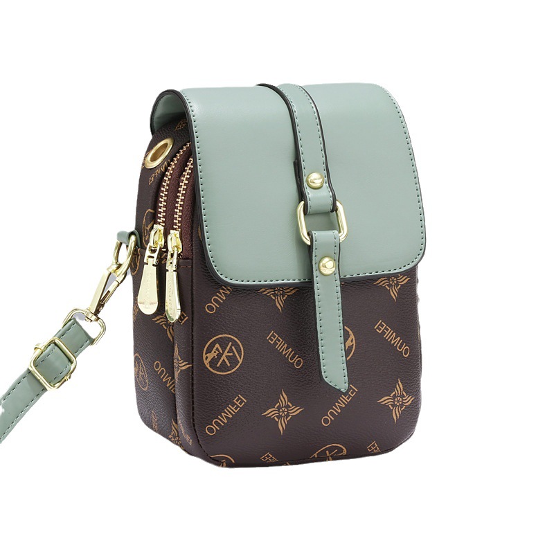Korean-style simple square bag, fashionable and versatile single-shoulder crossbody bag, trendy mini mobile phone bag for women Item Picture
