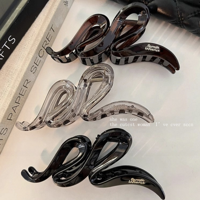 Early spring style, niche design sense, women's 2025 new shark clip, high-end hair clip, large hair clip headwear Application Scenario