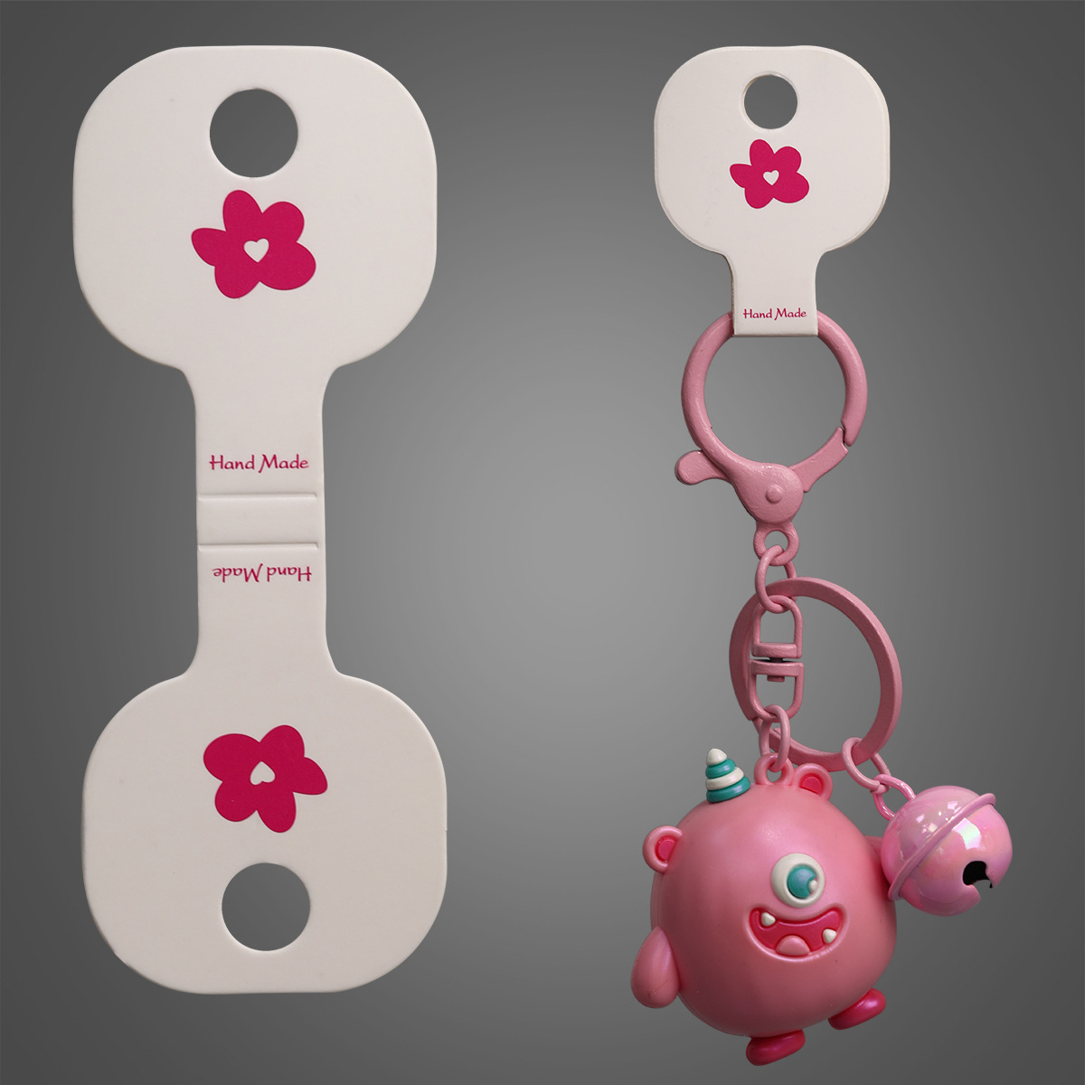 New DIY hair band with hanging holes, leather band packaging, tag decoration, flower folding cardstock, headband cardstock full image