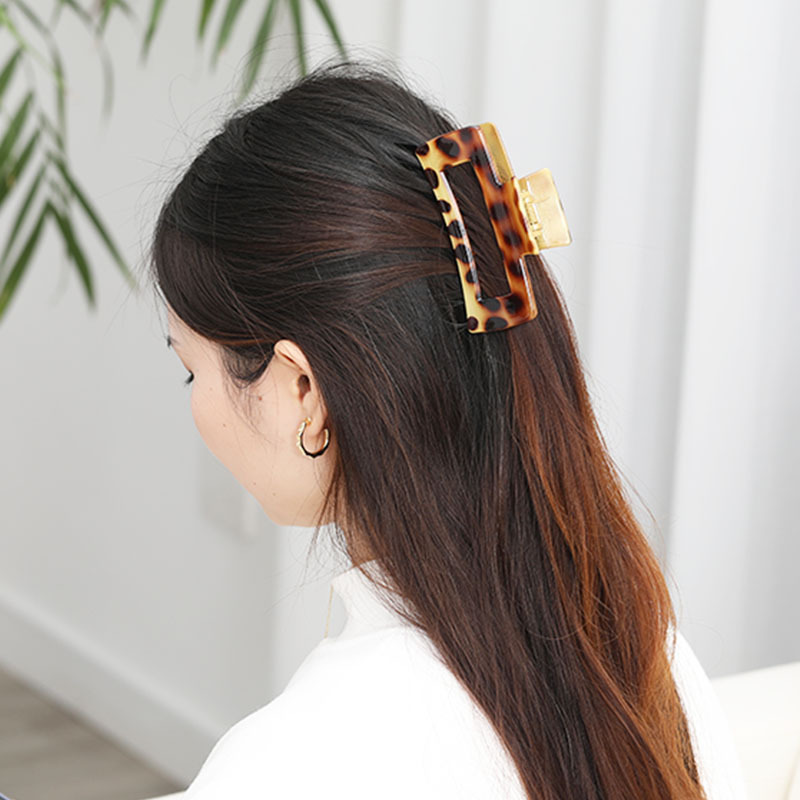 محفظة شعر كبيرة الحجم، شعرة مربعة لخصلة شعر مؤخرة الرأس Specification image