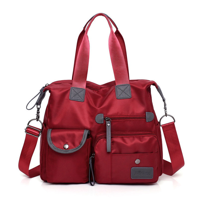 Cross-border 2024 new style European and American fashionable women's bag, nylon mommy bag, large capacity single-shoulder crossbody travel bag details Picture