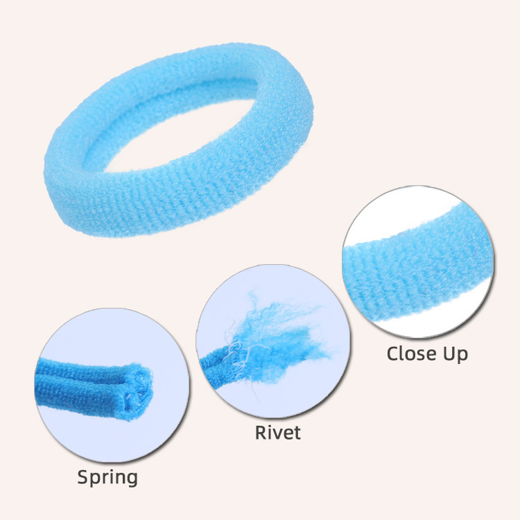 Korean version bird bag children's hair band diy baby headband 2.5cm zipper bag seamless high bullet loop 100 pieces Specification image