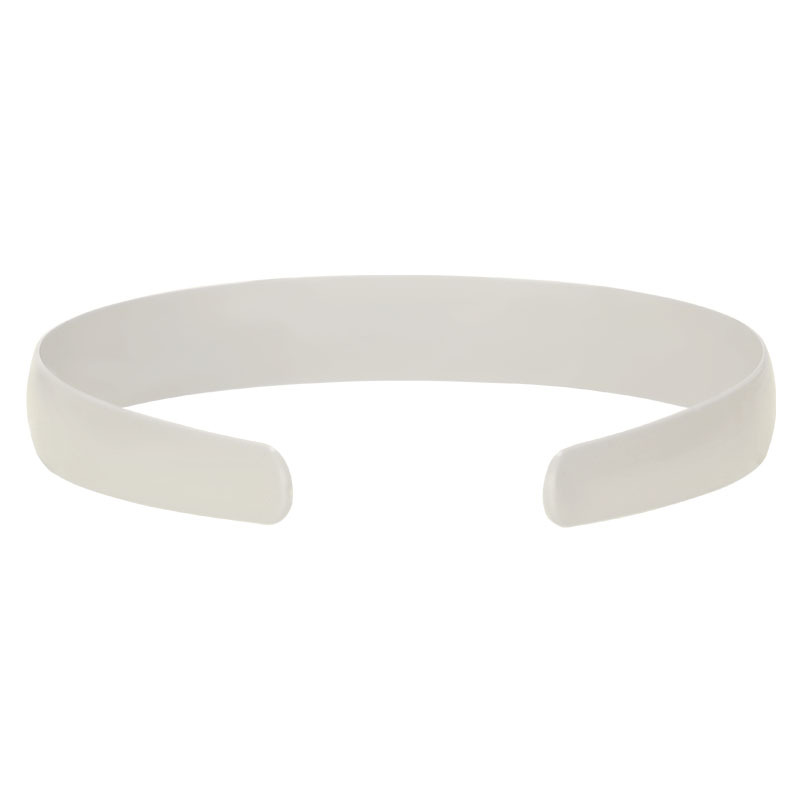 2.0cm wide, arched back, arc-shaped, toothless plastic hair band, 20MM grayish-white rough headband, diy accessory hair clip Specification image