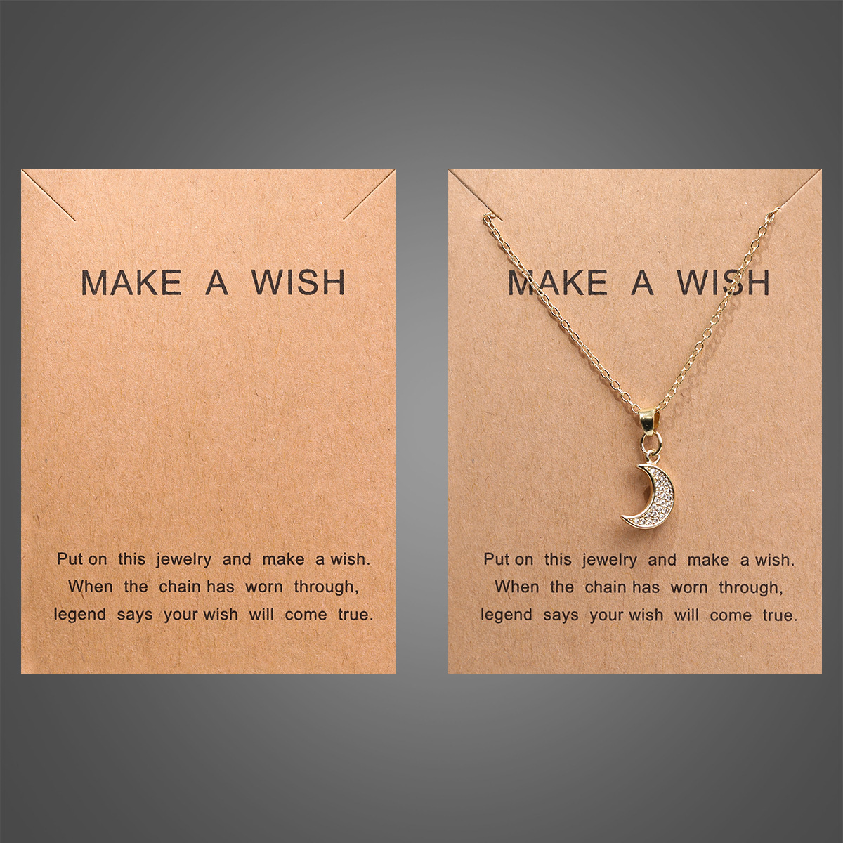 عبر الحدود 7*8-4 CM Make wish يبارك بطاقة قلادة من أجل الحظ والصداقة على بطاقات بطاقات البطاقات بطاقات بطاقات البطاقات