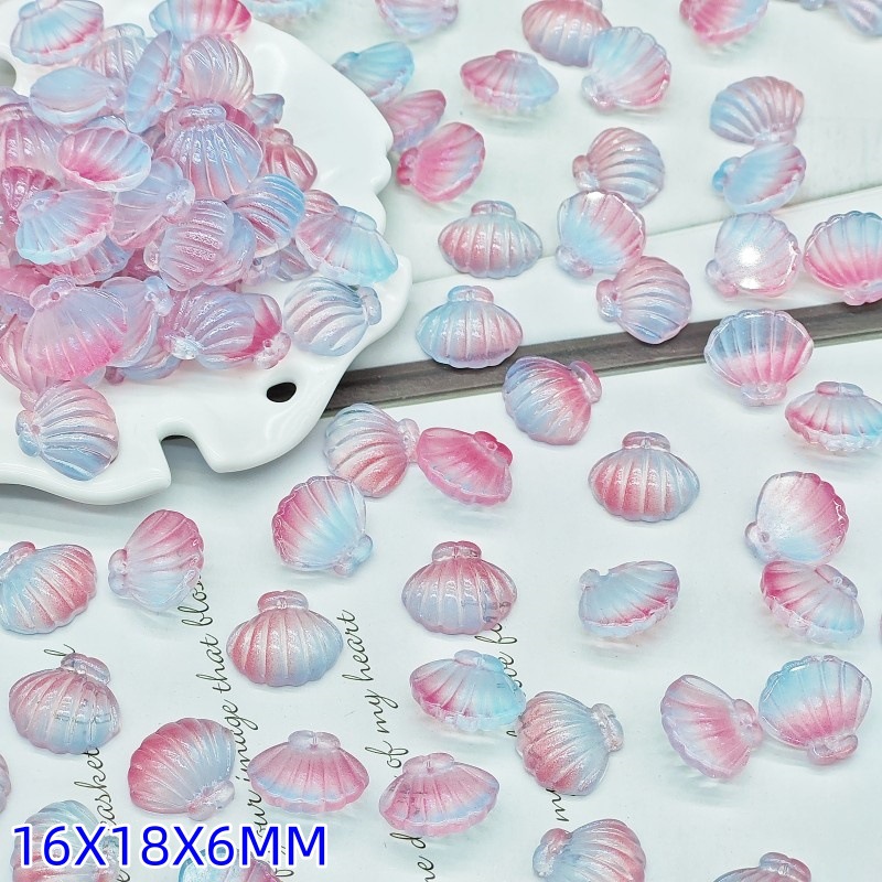 琉璃海洋扇贝人鱼贝壳花蛤配件散珠吊饰手工diy饰品配件古风材料详情图15