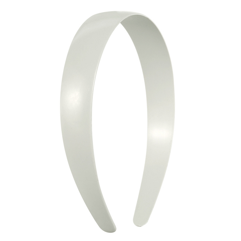2.5 Plastic hair band with a smooth base, black and white curved fabric, bow, DIY handmade hair accessory Item Picture