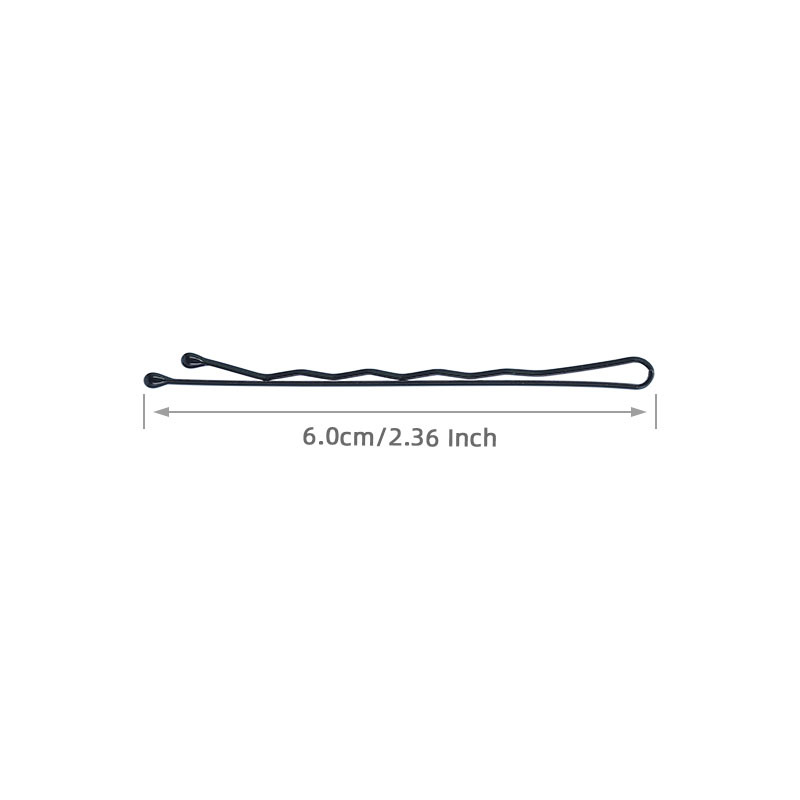 Korean black green card 6cm straight hair clip set, updo, lacquered wave clip, women's small steel clip, side clip, hair accessory Application Scenario