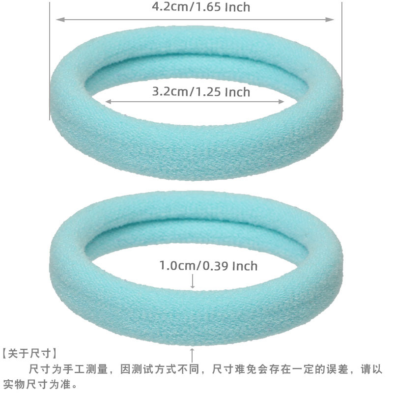 Korean version 20 cans of high-elasticity hair bands, seamless rubber bands, Douyin best-selling tubular hair bands, towel bands, and stickers Application Scenario