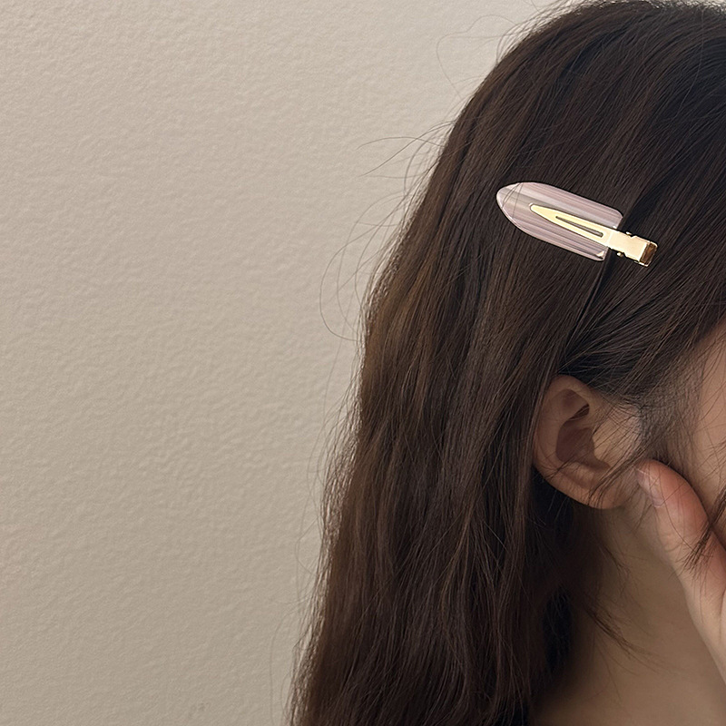 Candy-colored hair clips, side bangs clips, seamless hair clips, popular makeup top clips for teenage girls, new summer style 2023 Specification image