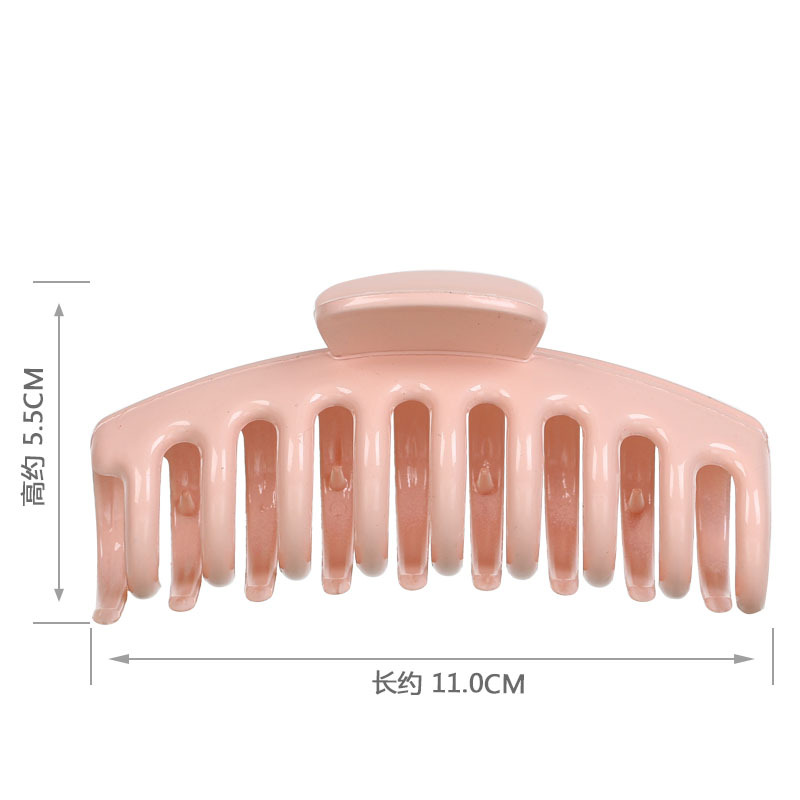 11CM keel large hair claw Amazon bestseller set, turtle shell color leopard print hair claw, Internet celebrity ponytail clip Application Scenario
