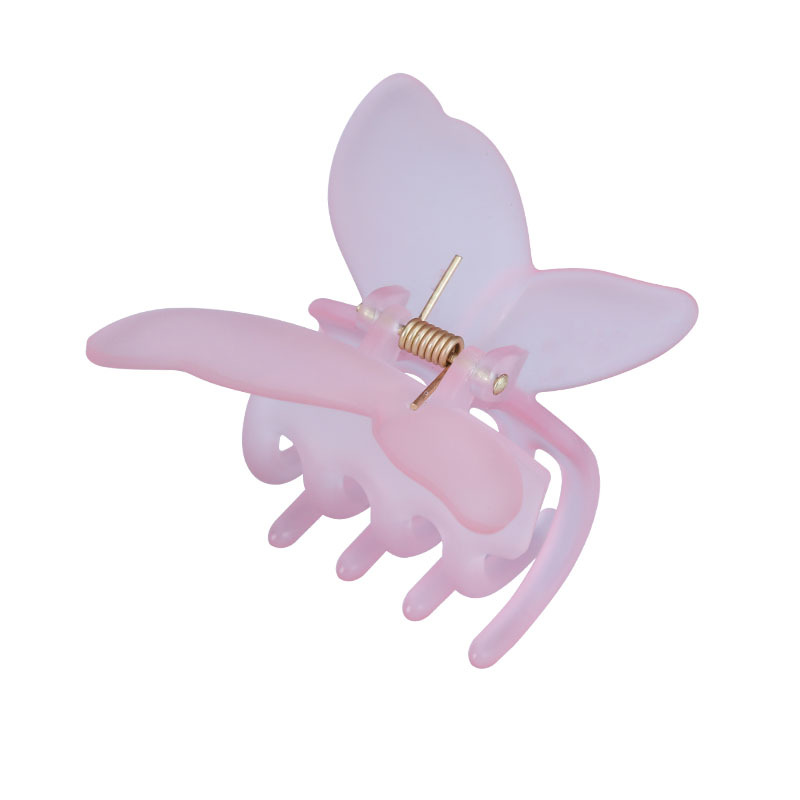 Autumn new arrivals: Cherry blossom pink hair clips, women's matte grabbers, fresh and versatile shark clips, hair grips, and hair accessories wholesale Item Picture