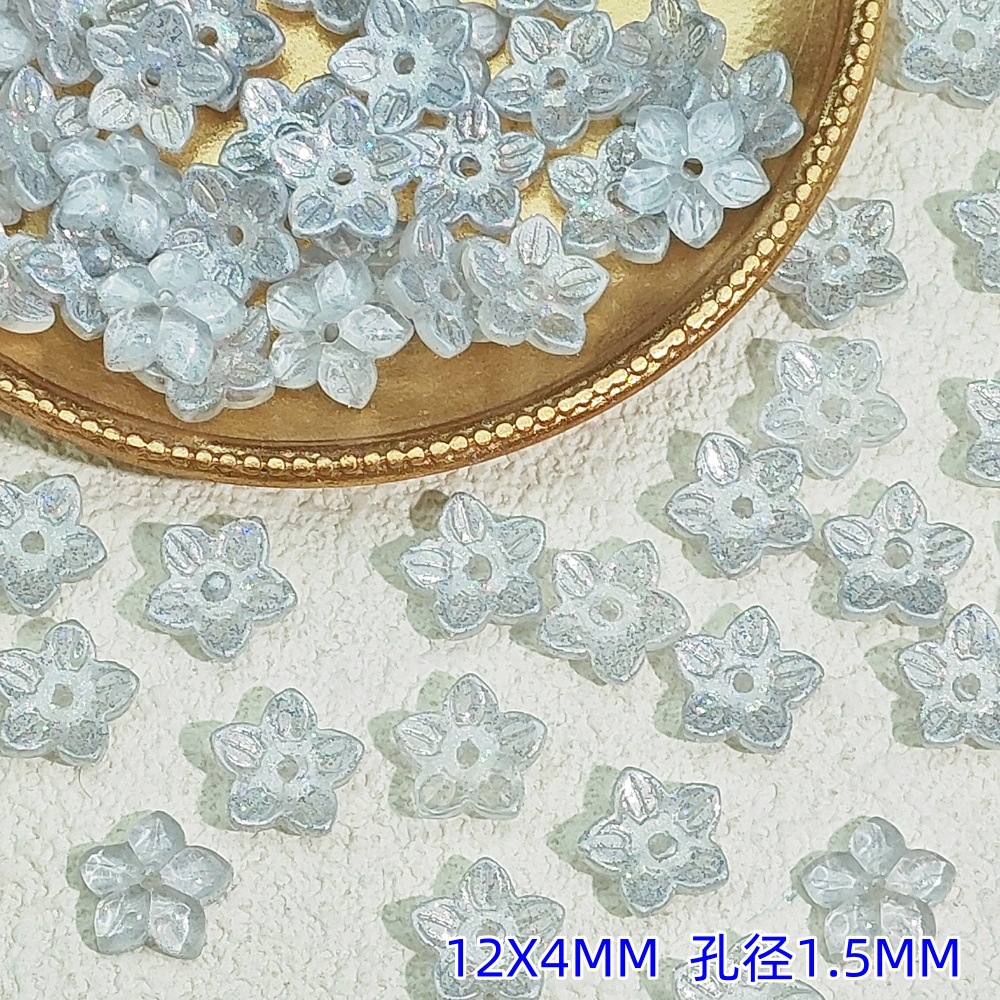 Best-selling dreamy glazed colored ancient-style hydrangea jewelry diy hairpins, bracelets, necklaces, small flower material accessories undefined