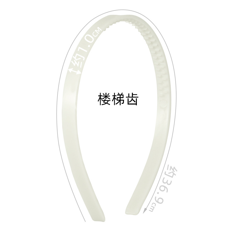 1.5 cm flat-back stepped tooth hair band headband, handcrafted DIY accessories, fabric covering materials wholesale factory direct sales Specification image