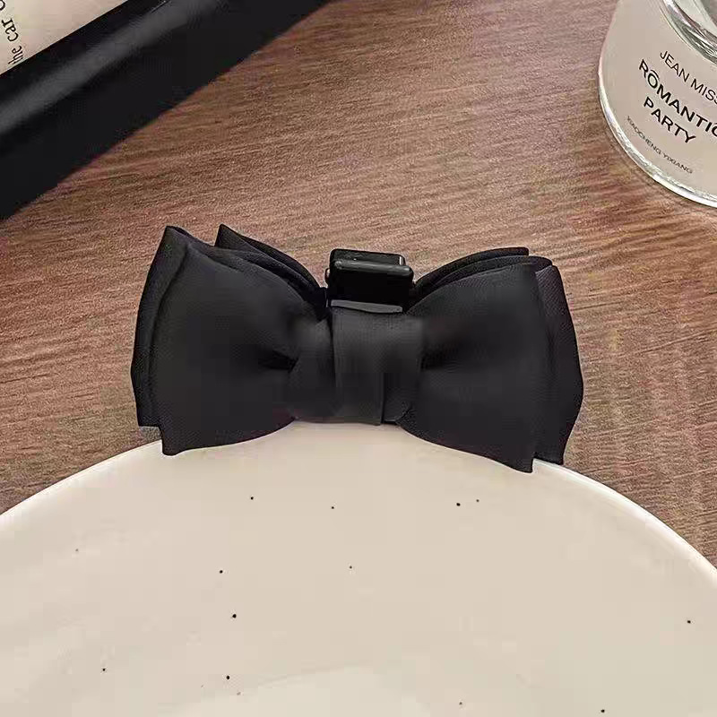 Elf ear bow, small claw clip, fluffy girl's face, small broken bangs clip, sweet princess head, half tied hair clip undefined