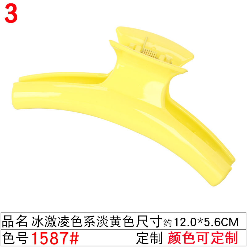 韩版网红风领结款抓夹 8公分橡皮漆工艺夏季热销大发卡学生洗澡夹 undefined