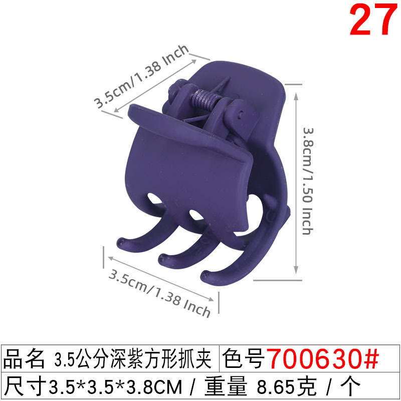 3.5cm tall ponytail 3-toothed claw clip, a magic tool for fixing, small claw clip, hair accessory, hairpin, shark clip at the back of a woman's head undefined