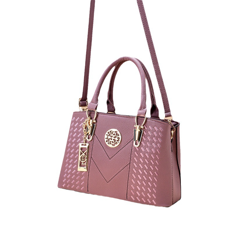 2025 Large-capacity handbag, trendy and fashionable women's bag, middle-aged mother's bag, high-end, elegant and versatile, single-shoulder crossbody bag Item Picture