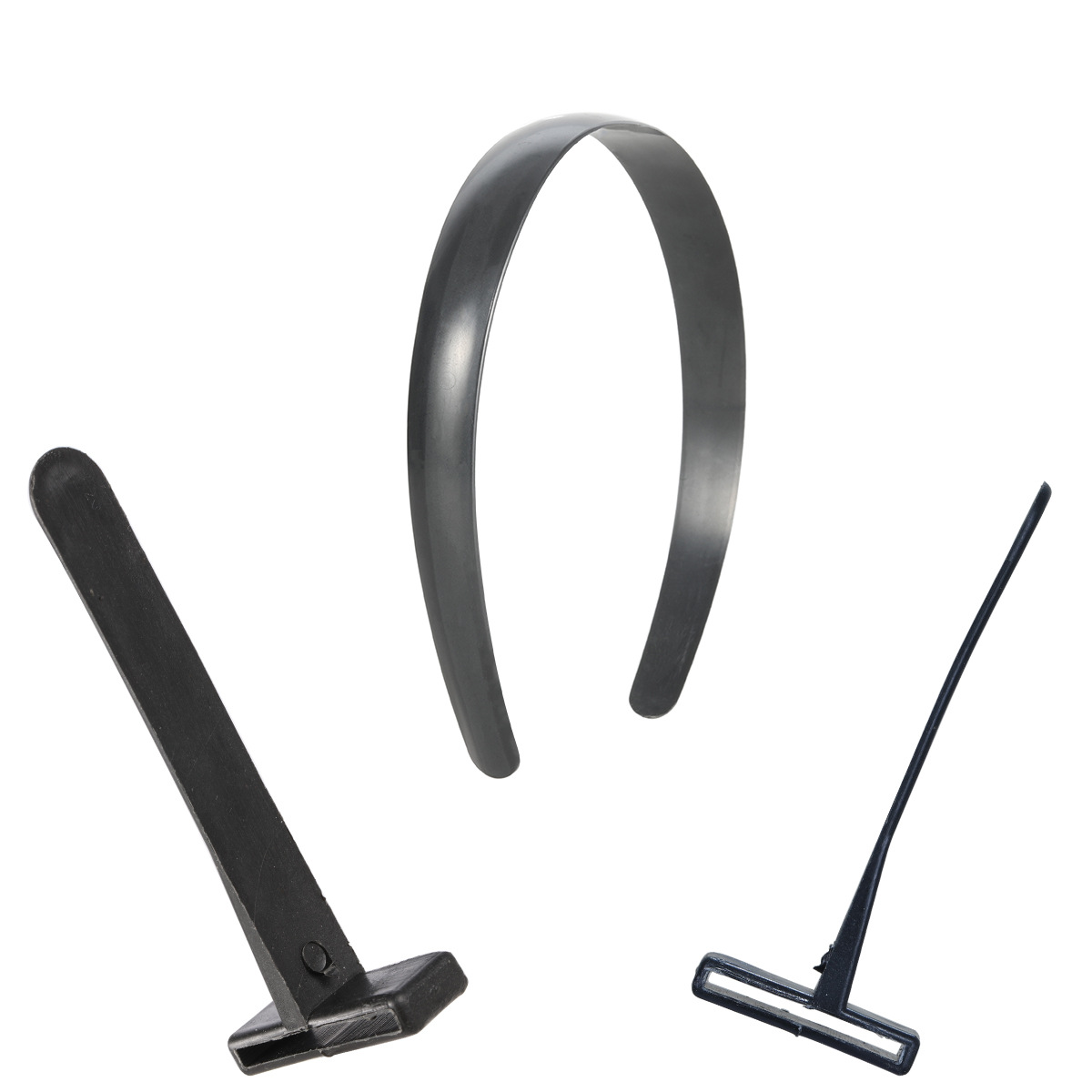 2.0cm long corner hair band flat back toothless multi-corner plastic headband semi-finished Christmas hair band factory direct sales Application Scenario