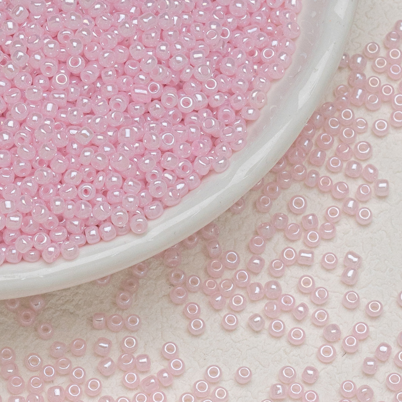 3mm colored candy, glass, rice beads, cream beads, diy handmade materials, loose beads, bracelet, necklace, small accessories, beading Application Scenario