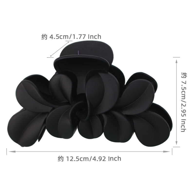 Direct sales from the manufacturer of large-sized leaf, large-claw, large-volume, multi-strand hair gripper from Europe and America. 13CM lady's strange hand for women Application Scenario