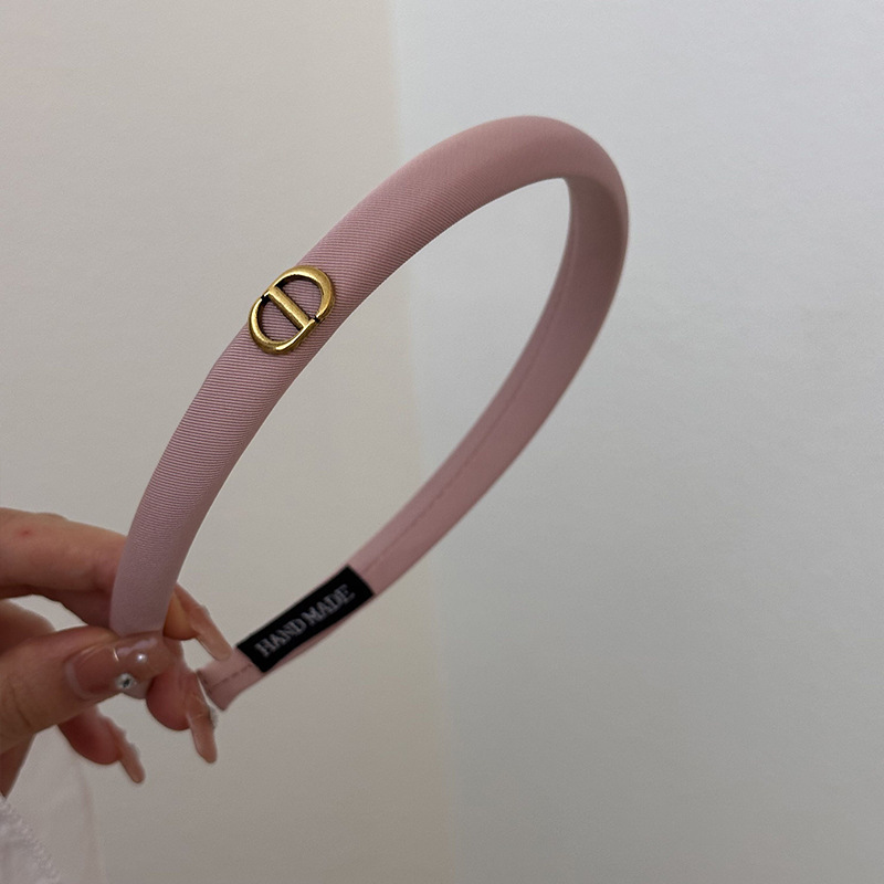 Black satin hairpin headband for women 2023 new style for washing face and pressing hair. Versatile and high-end headwear for going out undefined