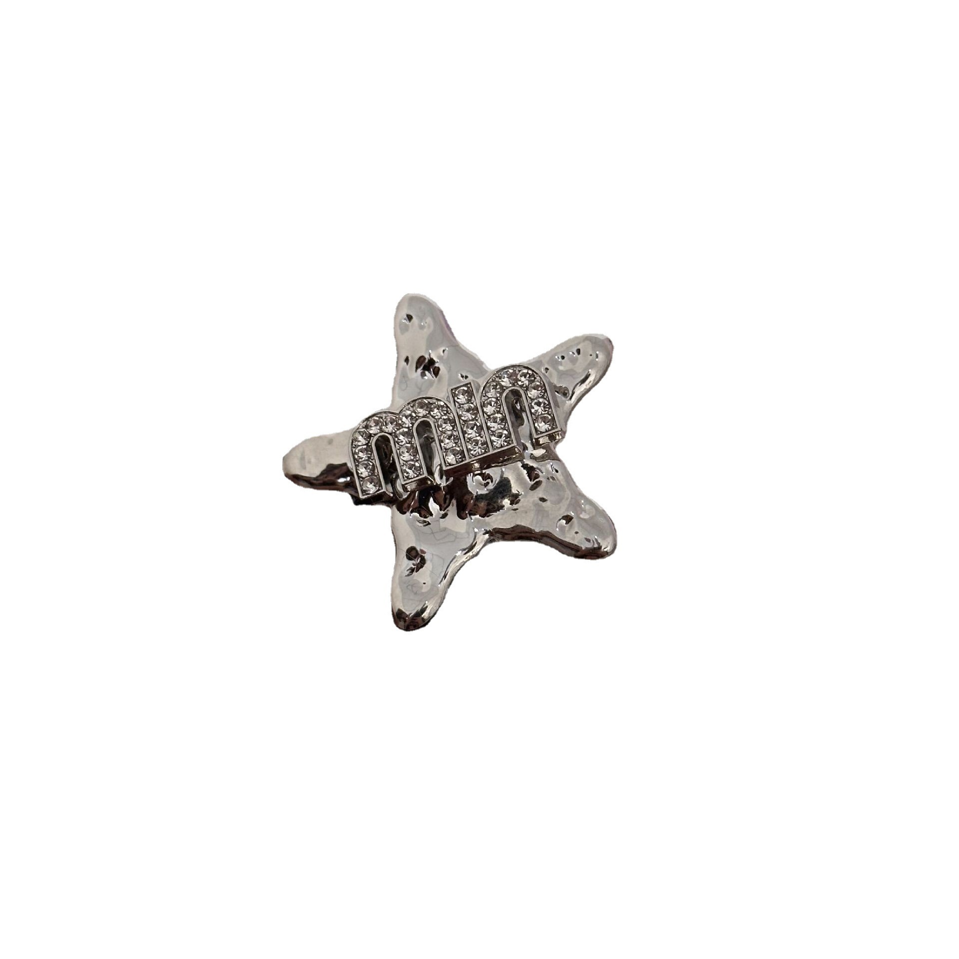 Hui Xian's new Korean-style niche design five-pointed star hair clip, women's metal star bangs clip, side clip Item Picture
