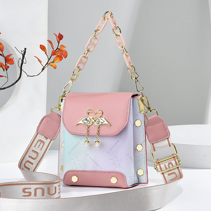 Korean style simple small square bag, fashionable and versatile single-shoulder crossbody bag, trendy manufacturer, mini mobile phone bag, new summer bag for women details Picture