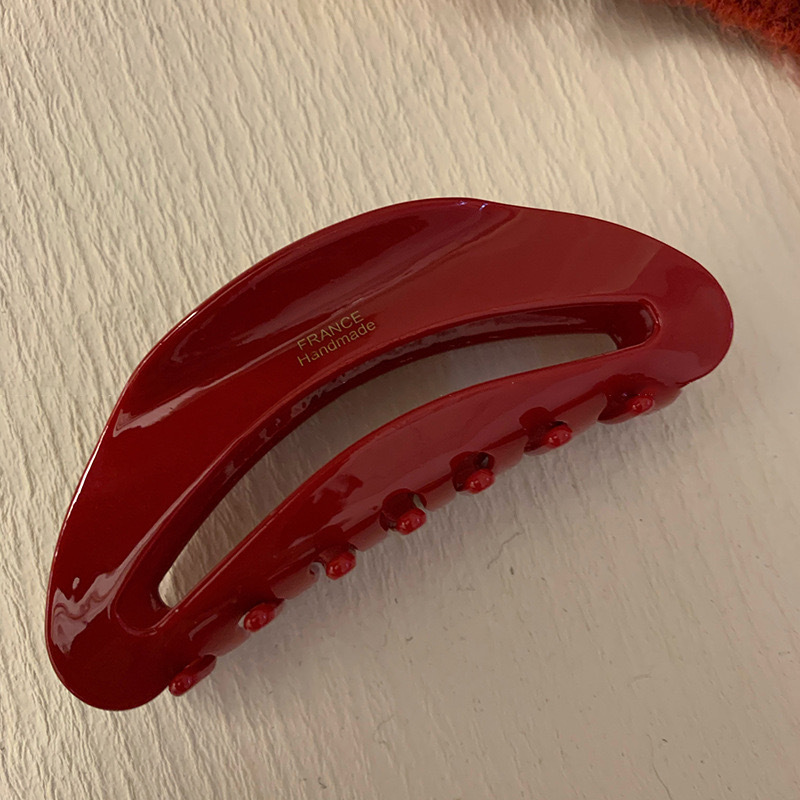 High-quality acetic acid triangle clip women's 2026 new high-end style, shark clip hair clip, semi-tied hair accessory undefined