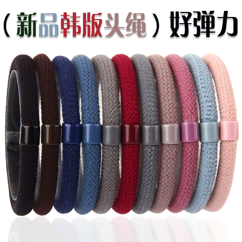 Korean solid color hair accessory boutique store, basic hair band, high-elasticity hair band, new hair accessory, 2-yuan store hair band full image